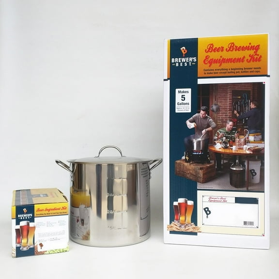 Brewer's Best Deluxe Equipment Kit (w/ Better Bottle) with American Amber Bee...