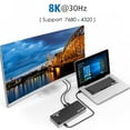 thumbnail image 3 of WAVLINK Thunderbolt 3 USB-C 8K Dual Laptop Docking Station, Retail Packaging, with Accessories Included, New, 3 of 9