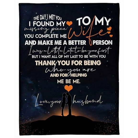 To My Wife You Make Me A Better Person Heart Blanket Wife From Husband Birthday Gift Home Decor Bedding Couch, 30x40in Fleece Blanket