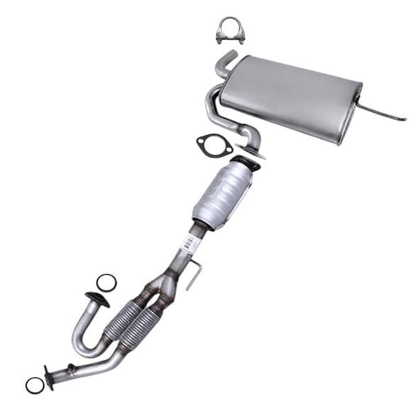 Northeastern Exhaust Catalytic & Muffler Kit Fits 2004-2009 Nissan Quest 3.5L - Direct Fit EPA-Approved | Stainless Steel | Includes Clamp & Gaskets