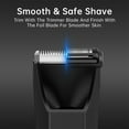 thumbnail image 3 of Body Hair Trimmer for Men, IPX7 Waterproof Pubic and Groin Hair Trimmer, Electric Ball Shaver with LED Light, Ceramic Blade, USB Rechargeable, 3 of 7