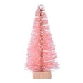 thumbnail image 2 of DAMAI Pink Mini Sisal Snow Frost Christmas Trees Bottle Brush, Miniature Trees Plastic Tabletop Trees Ornaments for Christmas Room Decor Home Table Top Decoration and Crafts, 2 of 7
