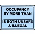 thumbnail image 3 of OCCUPANCY BY MORE THAN SIGN (7X10,WHITE,ALUMINUM) -ref15822, 3 of 5