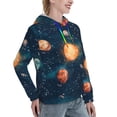 thumbnail image 6 of Cauagu Solar System And Planets for Women's Hooded Sweatshirts Pullover Hoodie for Women Fall Workout Sweat Long Sleeve Preppy Sweatshirts-Medium, 6 of 7