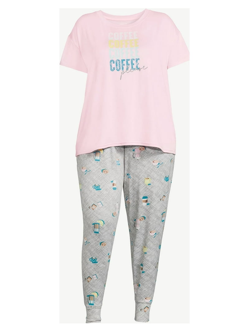 売れ筋商品|||ヒュー カットソー トップス レディース Women's Solid Short-Sleeve Shirred Pajama Tee Teaberry Joyspun Women's and Women's Plus Lightweight Sleep Tee and