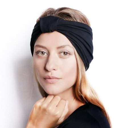 2 PCS Moisture Wicking Turban Headband for Sports, Running, Workout and Yoga, Insulates and Absorbs Sweat, Women Men Hair (Best Headbands For Sweat)