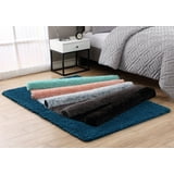 Mainstays Fuzzy Shag Area Rug, Multiple Colors and Sizes Available ...