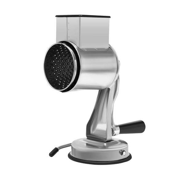 3 in 1 Stainless Steel Shredder Rotary Grater Manual Vegetable Slicer with Grater Waffle Cutter & Nut Chopper