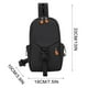 thumbnail image 3 of Bolso deportivo de cintura para hombre - Bolsa de cangurera cruzada de gran capacidad con 3 modos de transporte, correa de hombro, base engrosada, 3 of 4