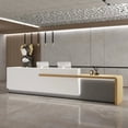 thumbnail image 2 of Pulpit Front Reception Desks Podium Restaurant Tables Pulpitos Standing Office Shop Counter Bar Register Bureau Shop Furniture My Lux Decor Round, 2 of 14