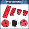 thumbnail image 5 of Unique Bargains 4 Pcs Manual Transmission Foot Pedal Pads Foot Accelerator Pedal Covers for Subaru Forester 2006-2018 Stainless Steel Red, 5 of 6