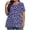 Purple, variant on Blczomt Summer Womens Tops Casual Polka Dot Plus Size Shirts Black Crew Neck Short Sleeve Blouses Women