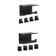 thumbnail image 1 of Soportes para toallas Gloria 2 piezas de acero inoxidable decorativos, 1 of 8