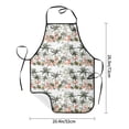 thumbnail image 4 of Naloa 1Pack Adjustable Bib Apron Waterdrop Resistant Cooking Kitchen Aprons for Women Men Chef, Flamingo Palm Trees Print, 4 of 5