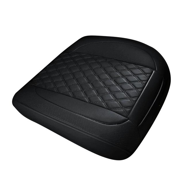 Elegante cuero de la PU Asiento trasero de coche Cubierta inferior Cojín Frente negro Zulema Funda para asiento de coche trasero