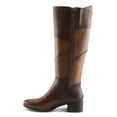 thumbnail image 3 of Spring Step Women’s PATCHWORK Tall Boot – Multi-Color Leather Knee-High with Stacked Heel, 3 of 9