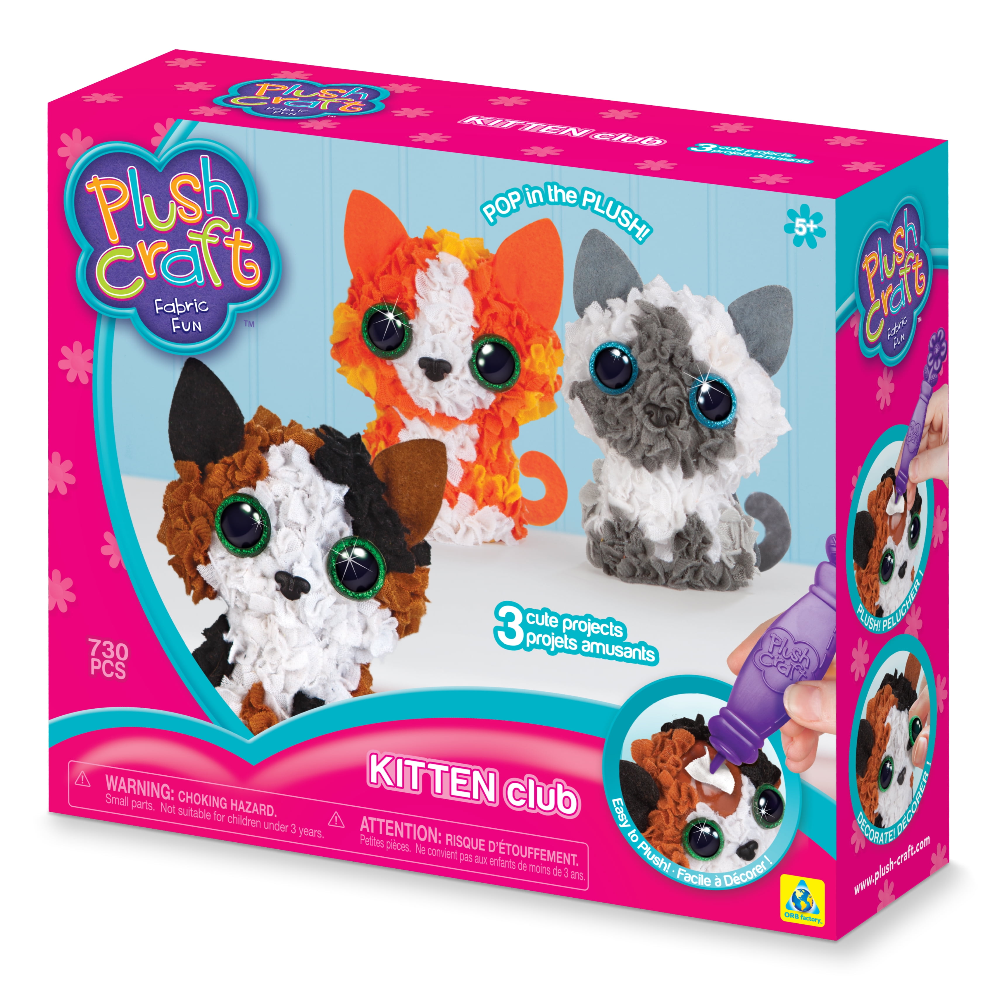 PlushCraft Kitten Pack Create an Animal Friend Kit