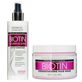 ビオチン トリートメントADVANCED CLINICALS BIOTIN ADVANCED CLINICALS Biotin Leave-In Hair Treatment, Thicken, Shine