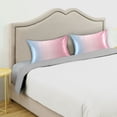 thumbnail image 3 of Yayeee Pillowcase Standard Size Set of 2 Satin Wrinkle Resistant Pillow Case, Light Pink Gradient, 3 of 7