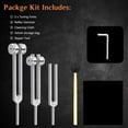 thumbnail image 6 of Tuning Fork Set (128Hz, 256Hz, 512Hz),  Tuning Forks Chakra Set, for  Sound  , Meditation,  Repair, Reiki Energy, Guitar Tune Fork --   for Sound Healer, 6 of 6