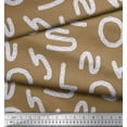 thumbnail image 3 of Soimoi Poly Georgette Fabric Alphabets,Waves & Fish Artistic Print Sewing Fabric Yard 52 Inch Wide, 3 of 3