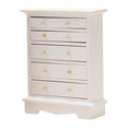 thumbnail image 2 of kusrkot Commode Miniature 1/12 Maison de Poupée 5 Tiroirs Meubles Ornements Blanc, 2 of 9