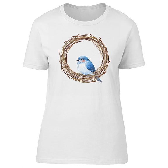 Cute Bird And Nest Frame T-Shirt Women -Image by Shutterstock, Female XX-Large