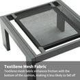 thumbnail image 5 of 2 Pieces Outdoor Patio Ottomans Aluminum Outdoor Patio Footstool All Weather Outdoor Footrest,Grey, 5 of 7