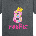 thumbnail image 4 of Inktastic 8th Birthday Rocks Girls 8 Year Old Youth T-Shirt, 4 of 5