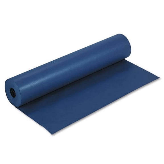 Pacon Rainbow Duo-Finish Colored Kraft Paper, 35 lb Wrapping Weight, 36\" x 1,000 ft, Dark Blue