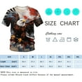 thumbnail image 4 of WHNBCW Funny USA Bald Eagle T-Shirt American Flag Style Graphic Tee Shirt, 4 of 7
