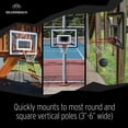 thumbnail image 4 of Silverback Junior Youth 33" Basketball Hoop with Lock ‘n Rock Mounting Technology Mounts to Round and Vertical Poles, 4 of 11