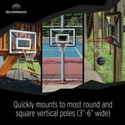 Silverback Junior Youth 33 Basketball Hoop with Lock ‘n Rock Mounting Technology Mounts to Round and Vertical Poles