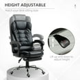 thumbnail image 4 of HOMCOM Executive Office Chair PU Leather Reclining Chair with Arms Black, 4 of 10