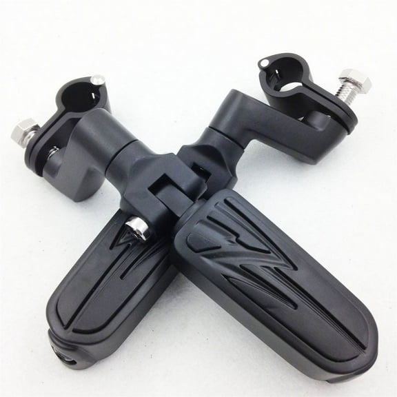 HTT-MOTOR 1.5" 1 1/2" Highway Radical Flame Foot Pegs Clamps For TRIUMPH SUZUKI VL1500 VL800 VZ800