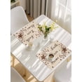 thumbnail image 5 of Brown Farmhouse Placemats Set of 6, Retro Country Stars Rustic Branches Berry Placemats for Dining Table, Place Mats for Kitchen Tabletop, Waterproof Wipeable Dining Table Mats Set, 5 of 9