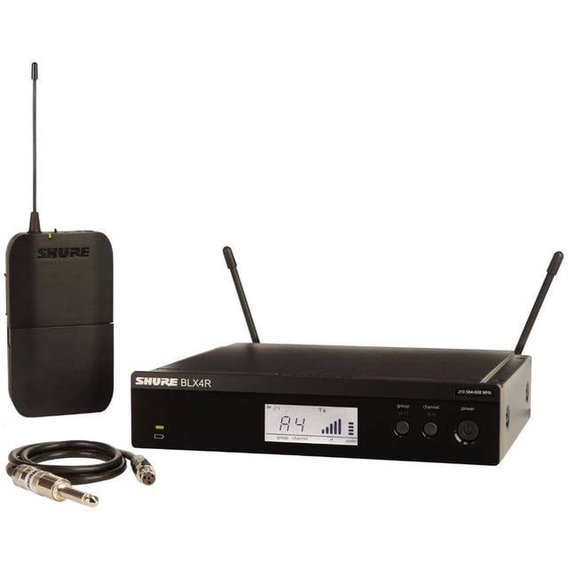 Sistema BLX14R Shure Inalámbrico para Guitarra, Bajo Kit Montaje en Rack Individual Shure Hasta 14 hrs Uso Continuo