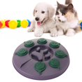 thumbnail image 4 of Creativo perro rompecabezas alimentador juguete comer tazón dispensador de alimentos patrón de pata inteligente Violeta Yuyangstore Juguetes de comida lenta, 4 of 8