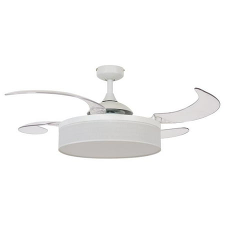 

Fraser 48-inch White and Transparent AC Ceiling Fan with Light