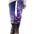 thumbnail image 2 of LEBONYARD Trousers for Women High Waisted,Ladies' Christmas Printed Leggings Yoga Casual Pants and Leggings Multicolor M, 2 of 7