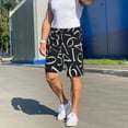 thumbnail image 4 of Haiem Numbers Men's Pajama Short with Soft Woven Cotton Elastic Waistband Sleep Short-X-Large, 4 of 9