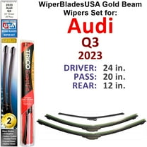 2023 Audi Q3 Beam Wiper Blades Wipers WBUSA (Set of 3) w/Rear Wiper