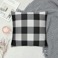 thumbnail image 2 of RUIYC Black and Plaid Outdoor Throw Pillow Covers Buffalo Check Farmhouse Decor for Couch Room and, 2 of 5