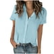 thumbnail image 3 of Camisas holgadas,Blusa de lino holgada con cuello en V y manga larga de poliéster, ropa informal de calle para mujer, sopatenor, 3 of 9