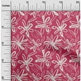thumbnail image 1 of oneOone Cotton Silk Magenta Fabric Florals Craft Projects Decor Fabric Printed By The Yard 42 Inch Wide-JDO, 1 of 4