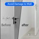 thumbnail image 3 of Set of 6 Adhesive Stainless Steel Door Stops/Stops, Blocks with Rubber Bumpers, Floor Door Stop Protection for Doors and Walls (Silver), 3 of 4