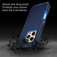 thumbnail image 4 of Petocase for iPhone 16 Pro Max Case,Shockproof Dust/Drop Proof 3-Layer Protective Heavy Duty Durable Rugged Hybrid Cover for iPhone 16 Pro Max,Navy Blue, 4 of 8