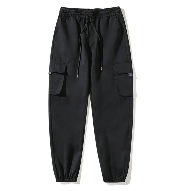 USNSM Mens Sport Pants Outdoor Quick Dry Drawstring Elastic Waist