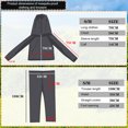 thumbnail image 3 of Wosthever Conjunto de ropa de poliéster para exteriores, a prueba de mosquitos, ideal para aventuras de verano, apto tanto para hombres como Escalada negro S/M, 3 of 6