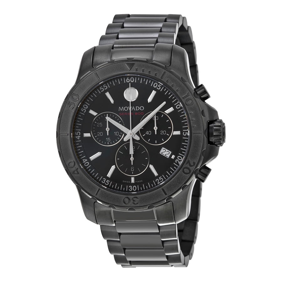 Movado Movado Series 800 Chronograph Black PVD Stainless Steel Men's